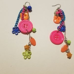 Cute Button Earings